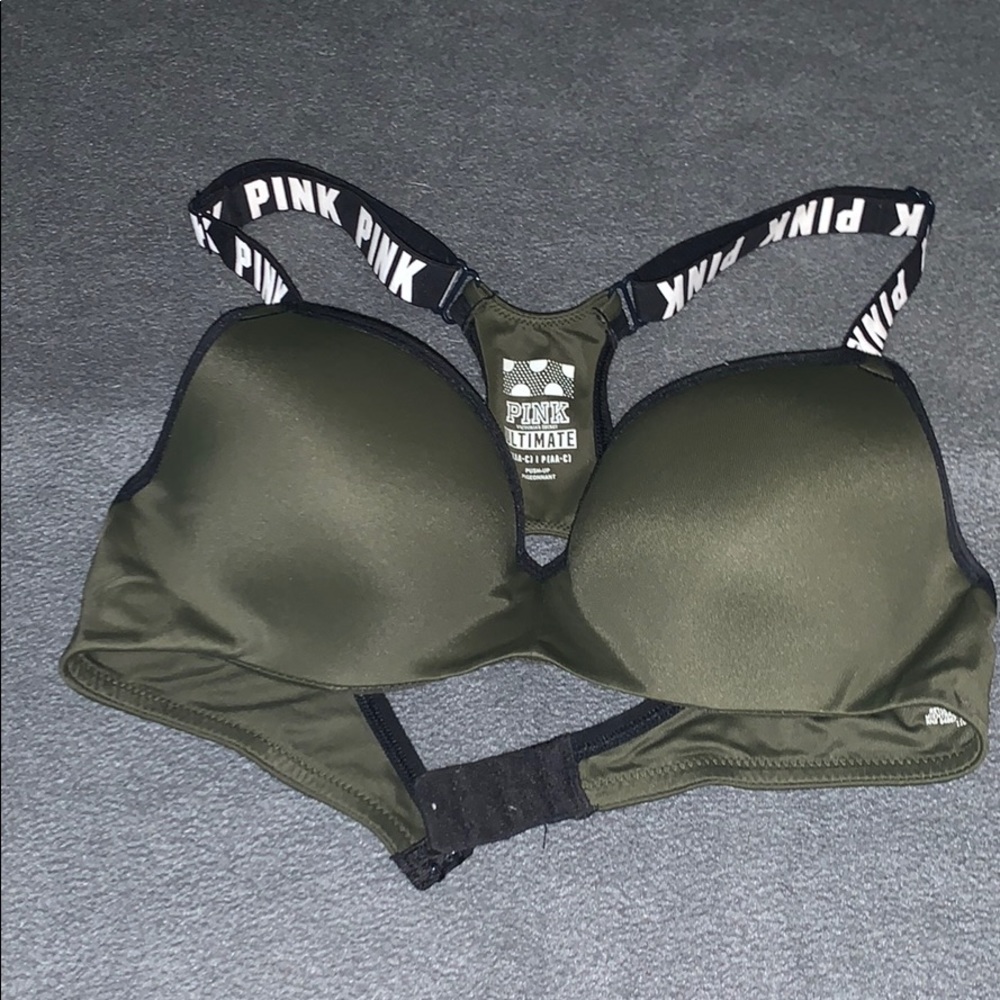 Army green PINK bra